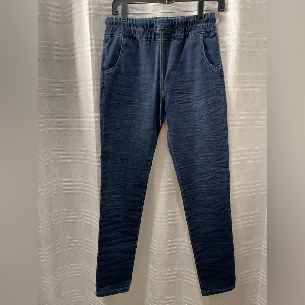 BEVY FLOG enigma Denim style pull on pants size 27